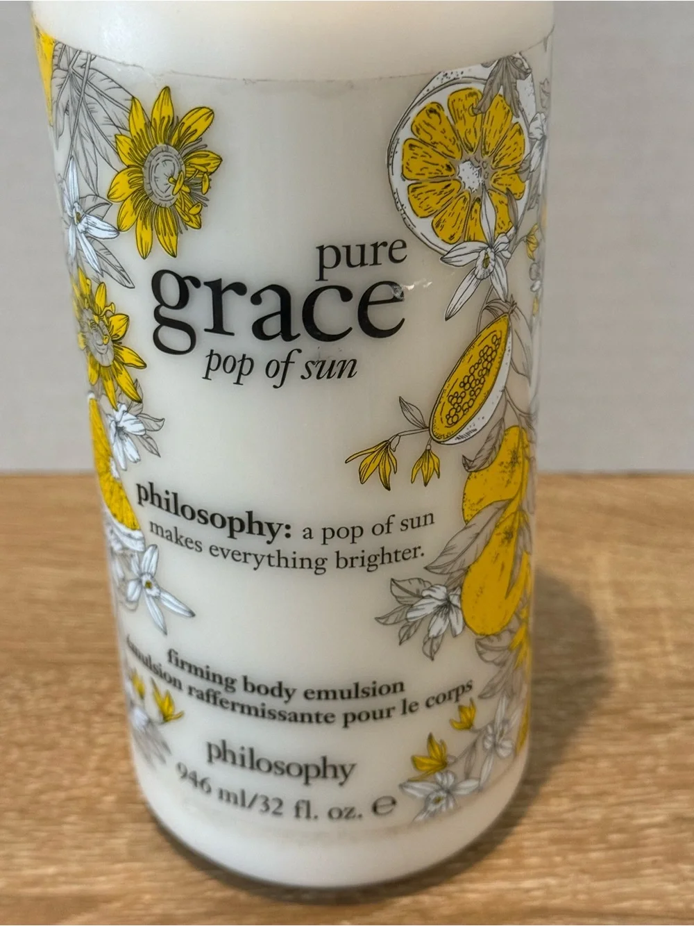 Philosophy Pure Grace Pop of Sun Firming Body Emulsion 32 oz